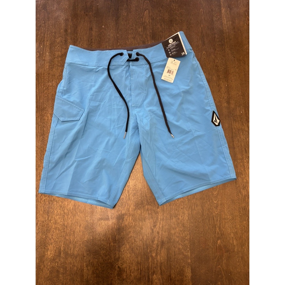 Volcom Lido Solid Mod-Tech 20" Boardshorts Blue 28